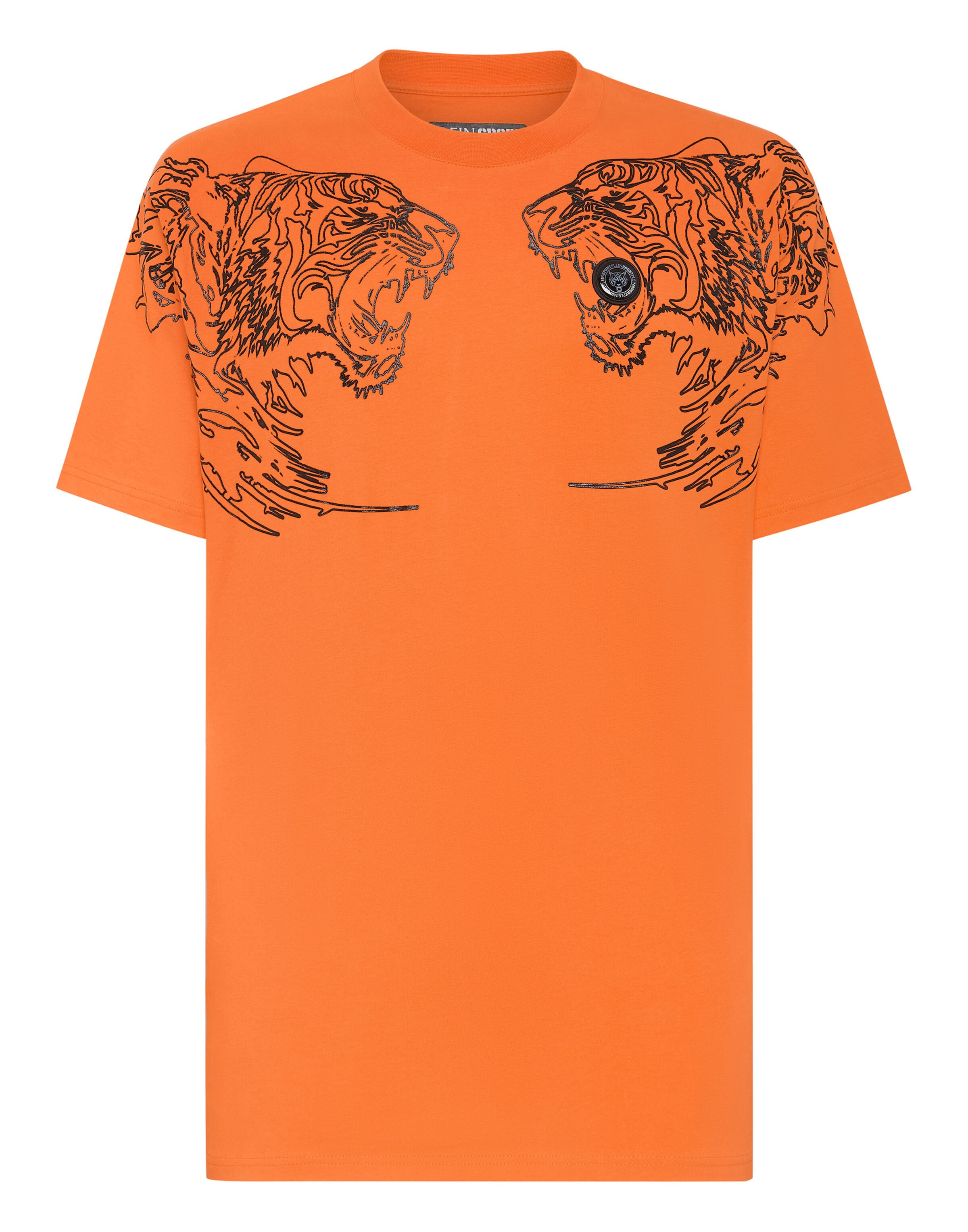 Plein Sport T-Shirt ' Tiger ' in Orange: Vorderseite