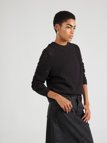 QS Pullover i sort: forside