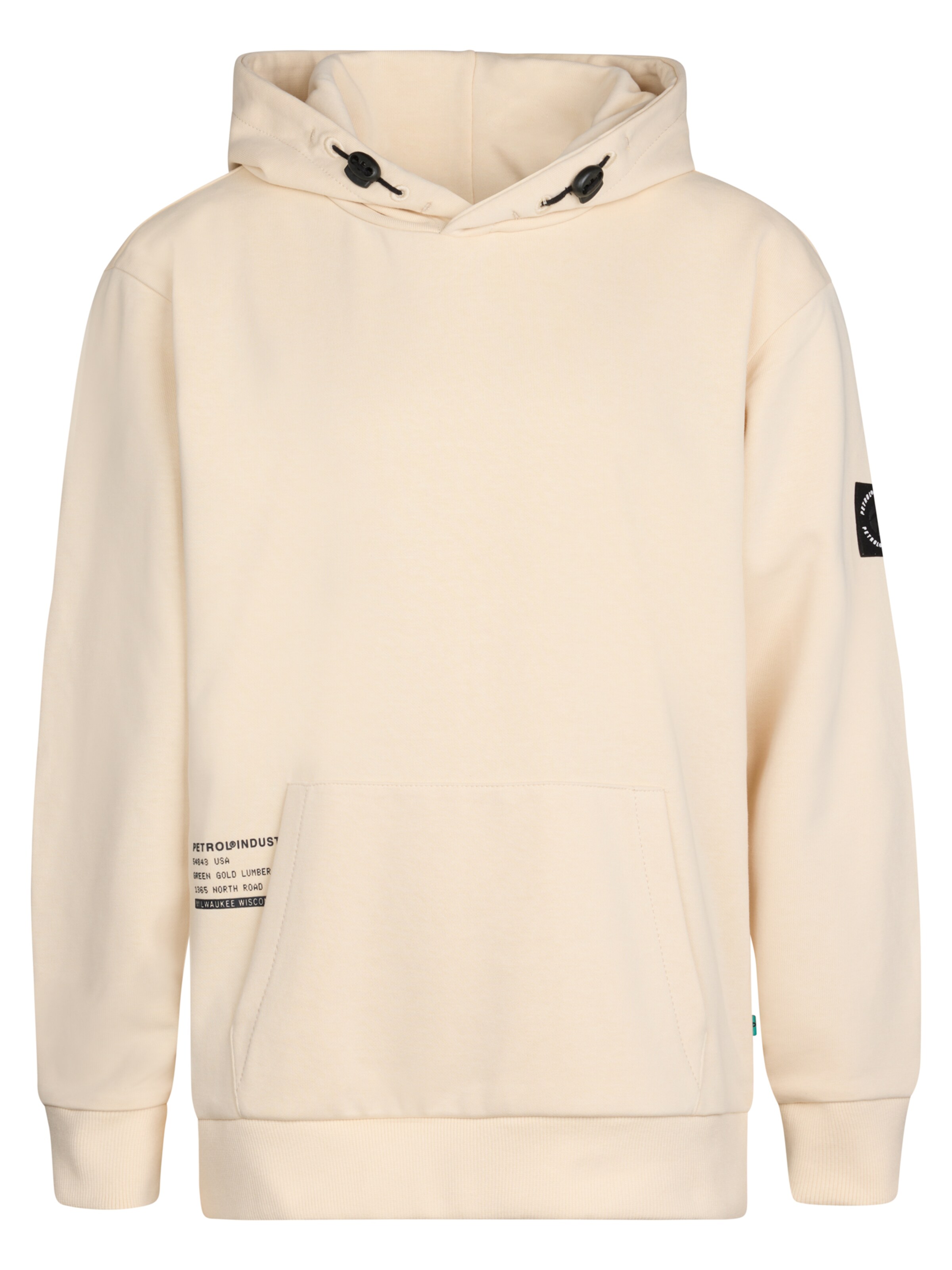 Petrol Industries Sweatshirt 'Mendocino' in Beige: voorkant