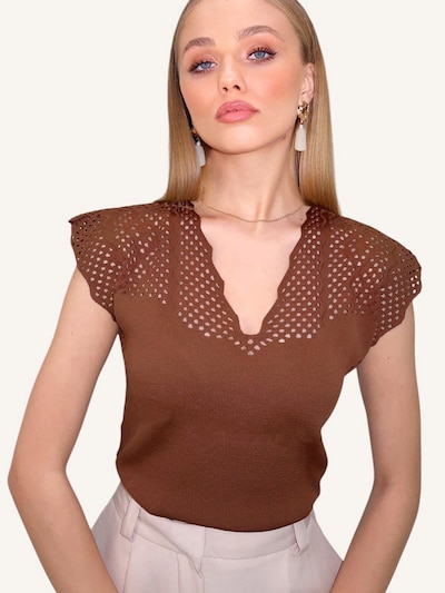 Trend Alaçatı Stili Tröja i brun, Produktvy