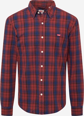 LEVI'S ® Slim fit Button Up Shirt 'Battery Housemark Slim Fit' in Red: front