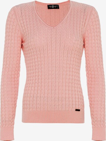 Jimmy Sanders Sweater 'Ashe' in Pink: front