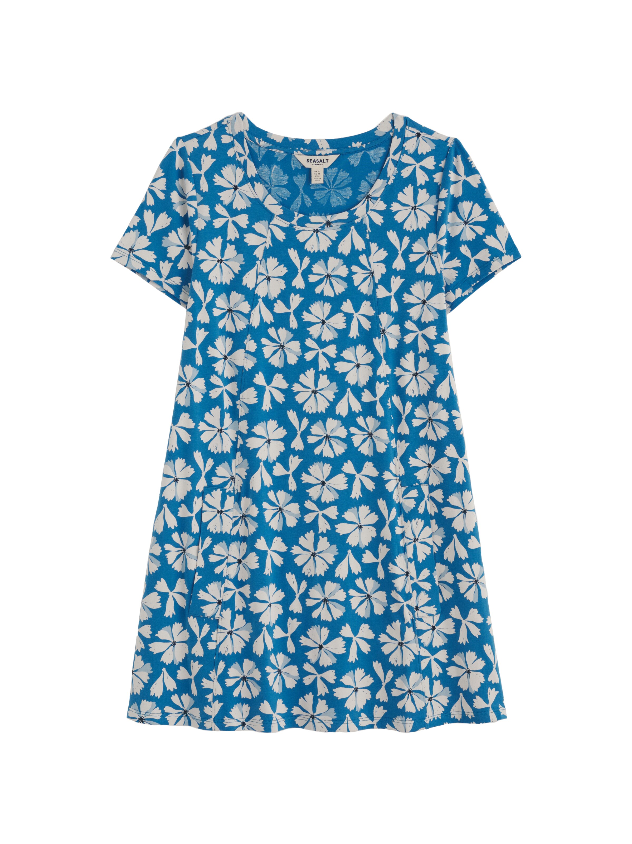 T-shirt 'Screenprint' Seasalt Cornwall en bleu : devant