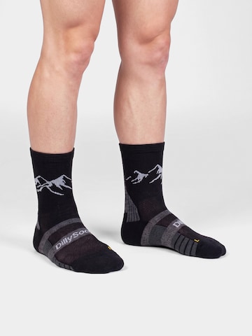 Chaussettes de sport 'Active Merino ' DillySocks en noir : devant