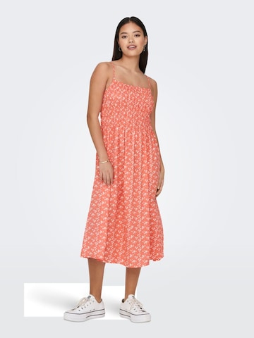 JDY Summer Dress 'Serena' in Orange