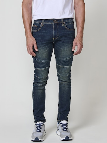 Coupe slim Jean KOROSHI en bleu : devant