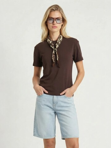 T-shirt Happiness İstanbul en marron