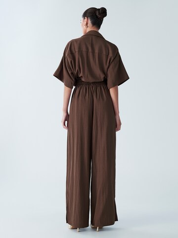 Wide leg Pantaloni 'Josefina' di BWLDR in marrone: dietro