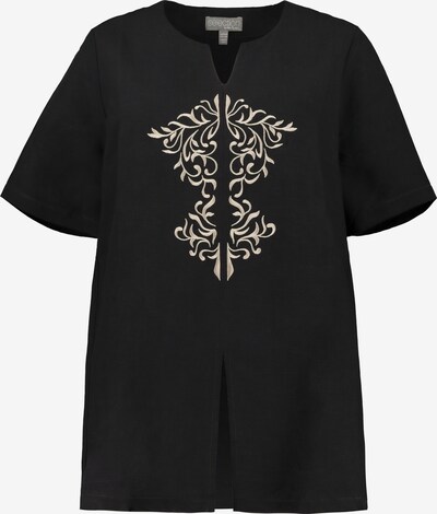 Ulla Popken Tunika in gold / schwarz, Produktansicht