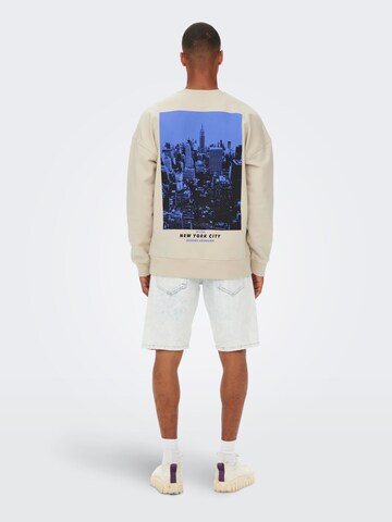 Only & Sons Sweatshirt 'Toby' in Grau