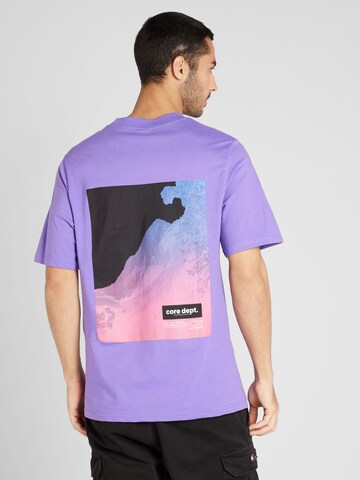 JACK & JONES Shirt 'THREAD PHOTO' in Purple: front