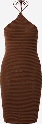 NLY by Nelly Knitted dress in Brown: front