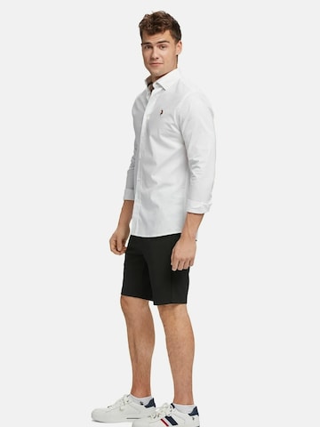 U.S. POLO ASSN. regular Lærredsbukser 'Jack' i sort