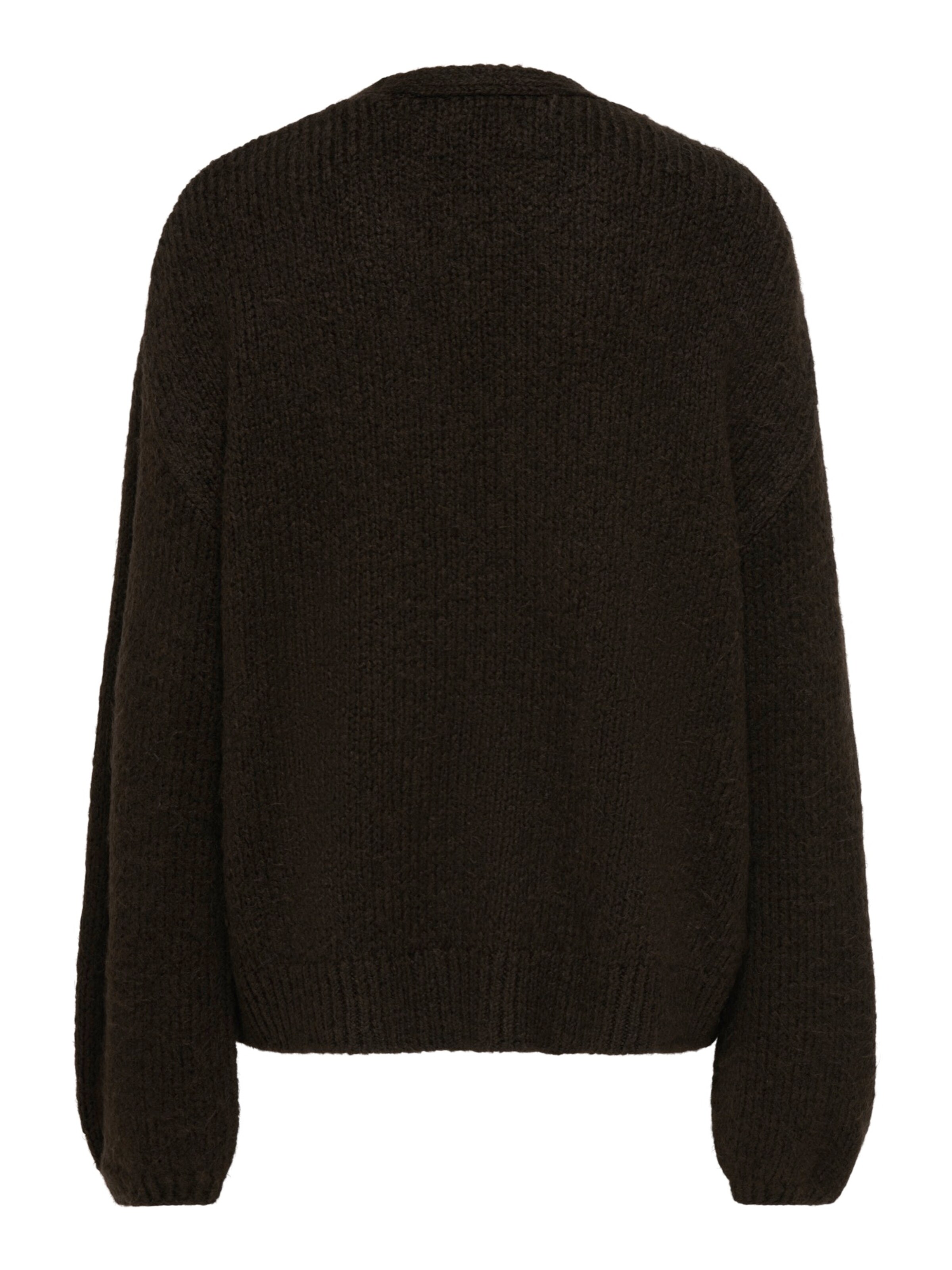 JDY Knit Cardigan 'JDYDINEA' in Brown