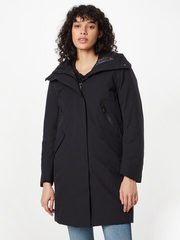 Krakatau Between-seasons coat 'MERCURY' in Black: front