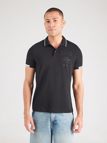 CAMP DAVID Poloshirt in Schwarz