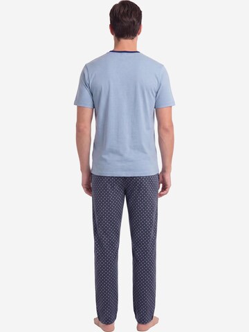 Ammann Pyjama kort 'Mix & Match' in Blauw