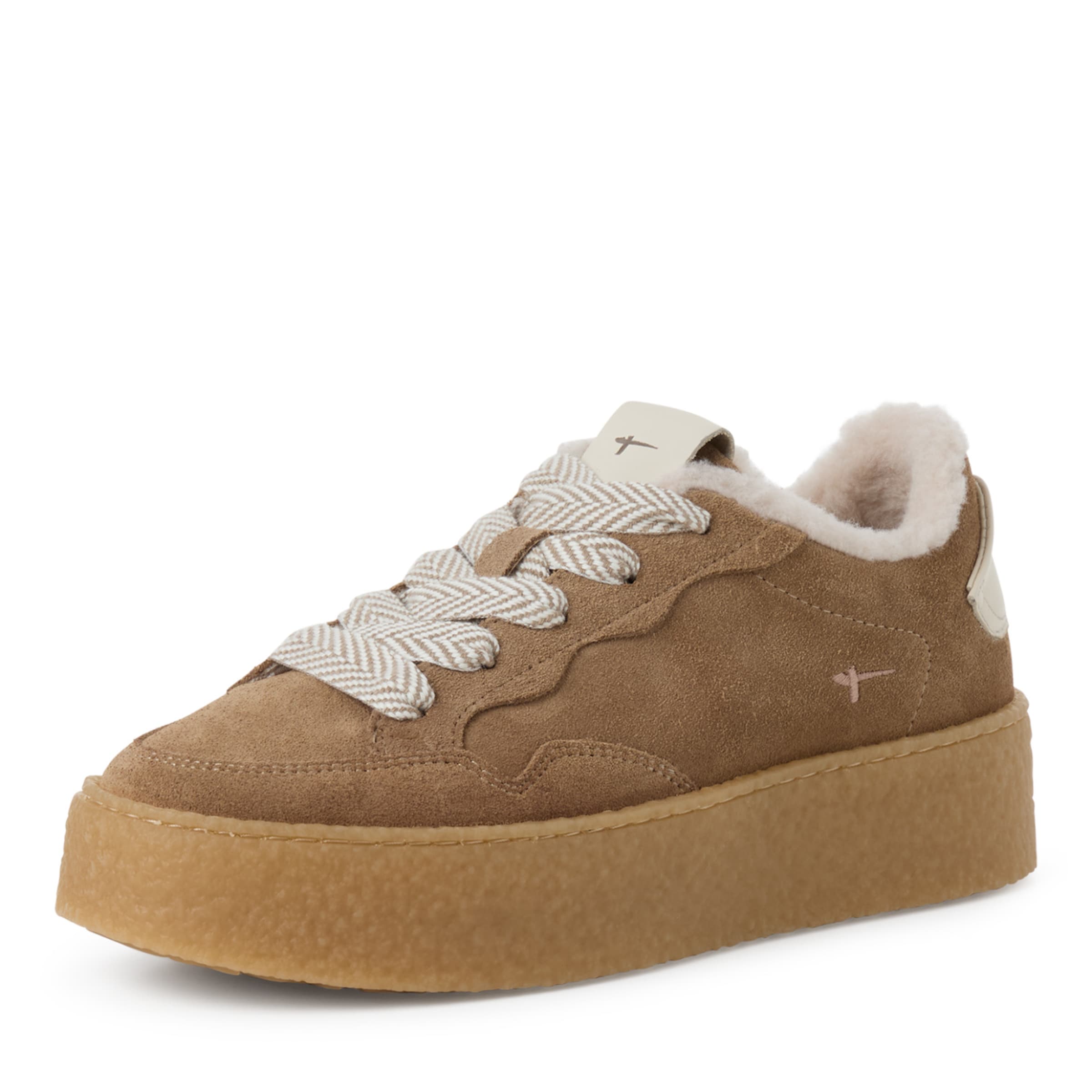 Sneaker bassa di Tamaris in beige: frontale