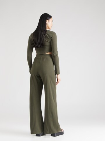 STUDIO SELECT Wide leg Broek 'Sofia' in Groen