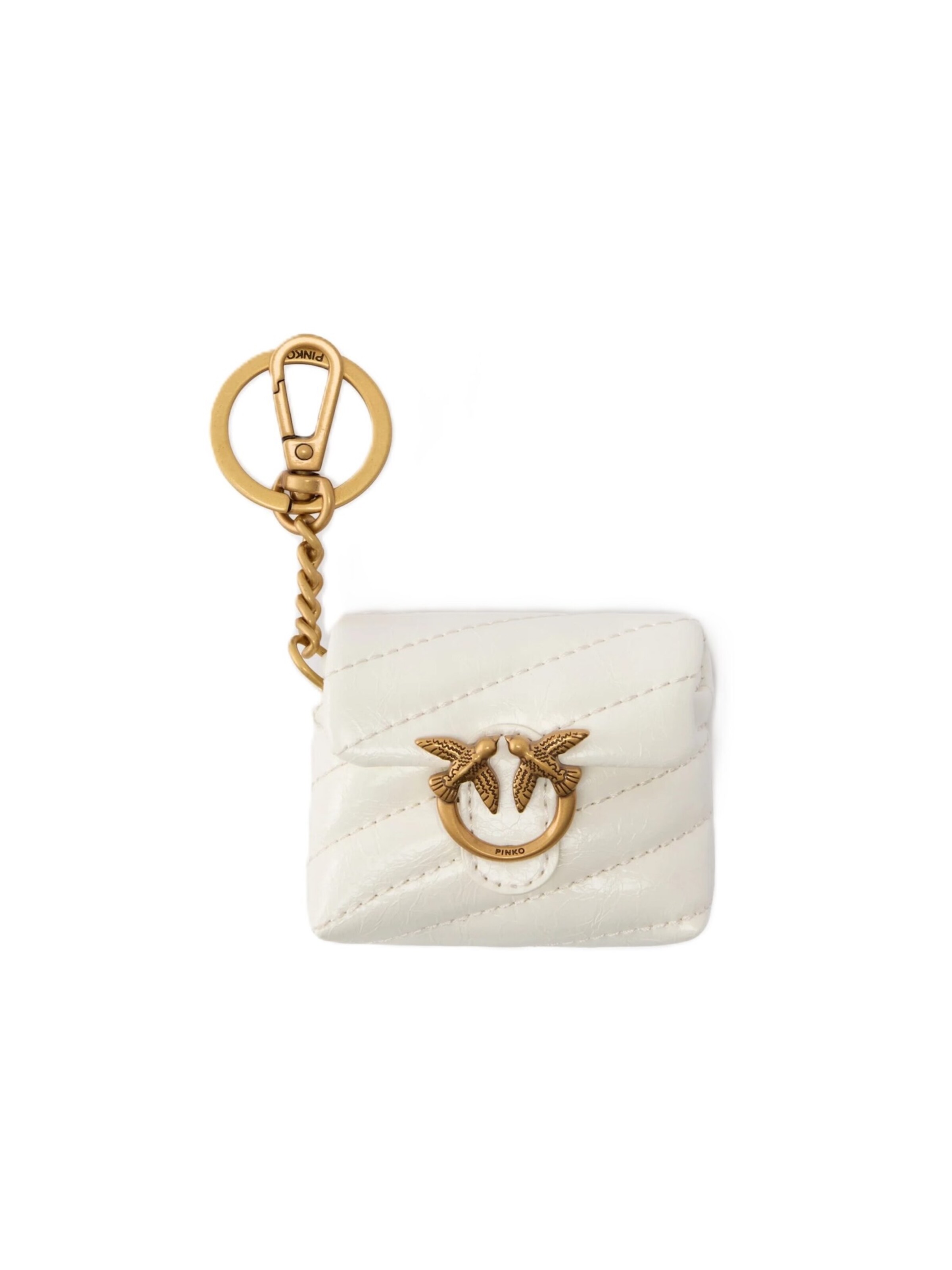 PINKO Key Ring '105869 A37O' in White: front