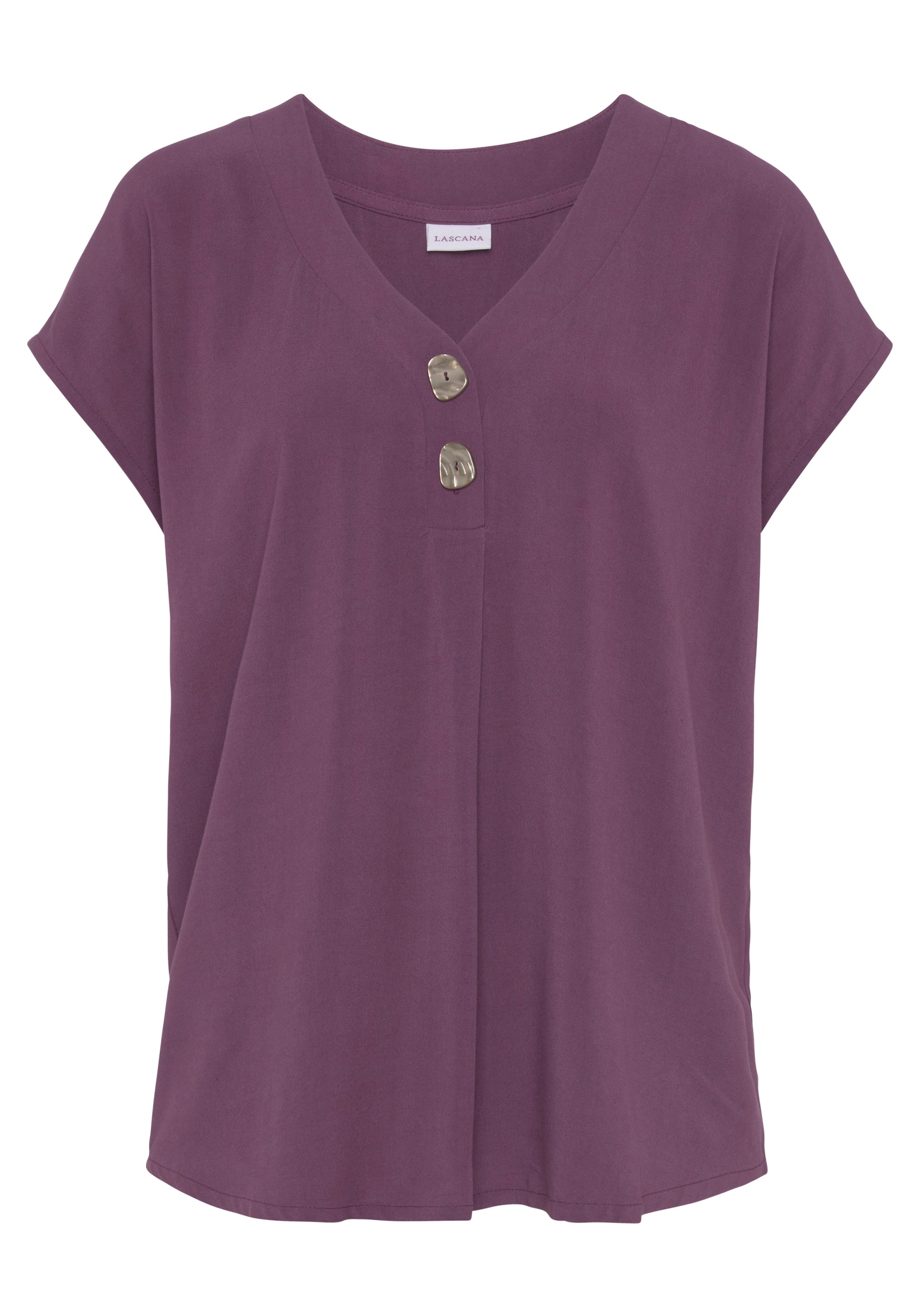 LASCANA Bluse in Lila: Vorderseite