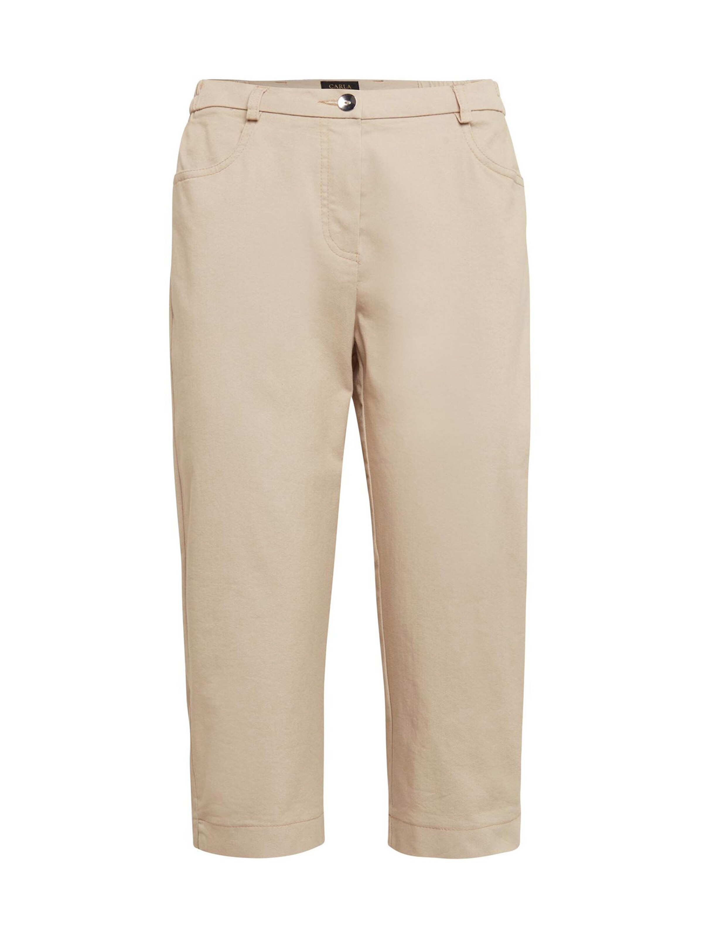 Goldner Regular Broek in Beige: voorkant