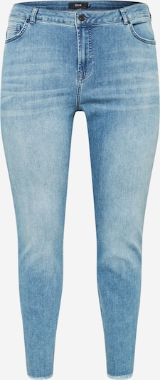 Zizzi Jean 'ZINE' en bleu denim, Vue avec produit