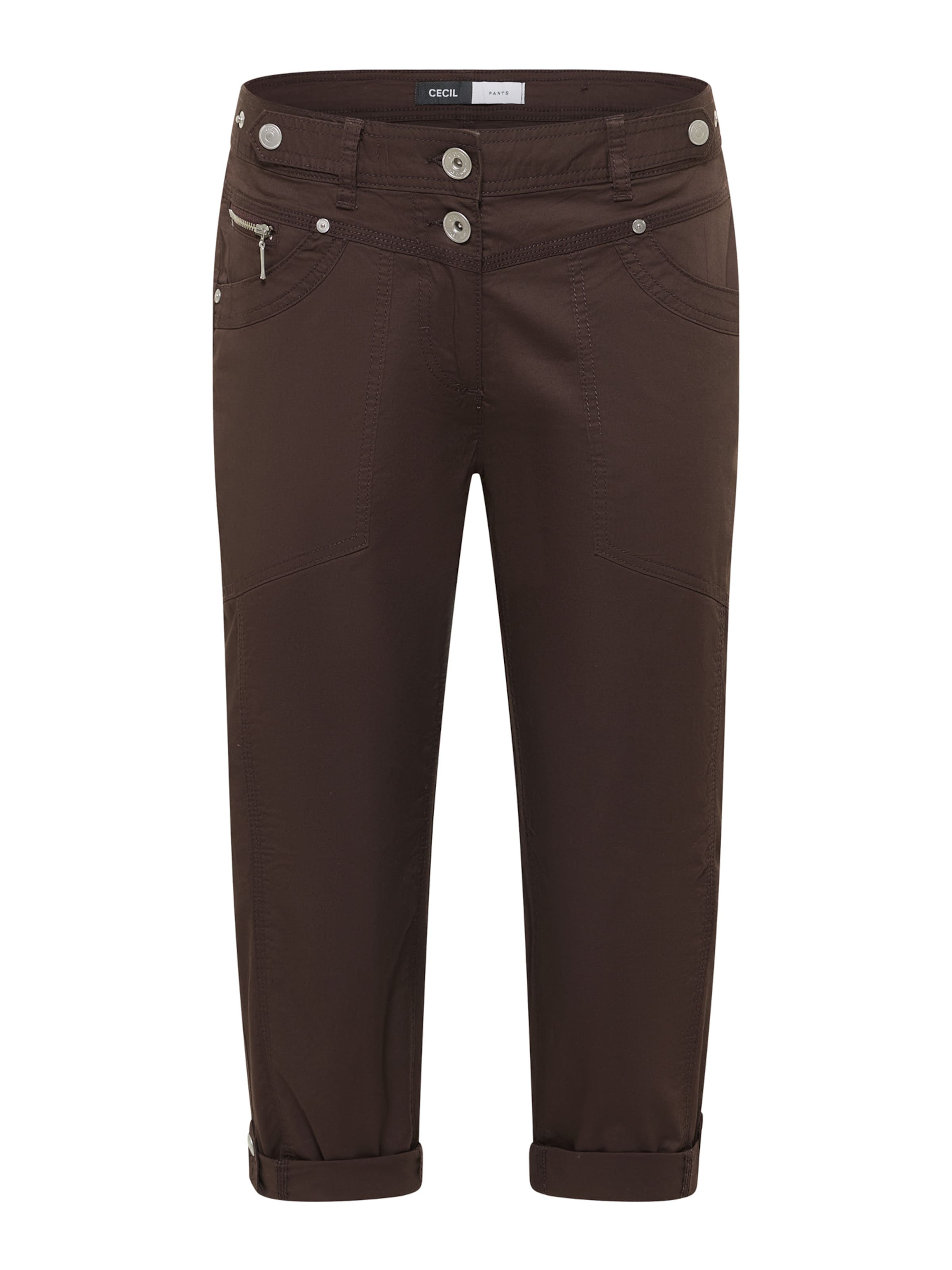 CECIL Broek 'New York' in Bruin: voorkant