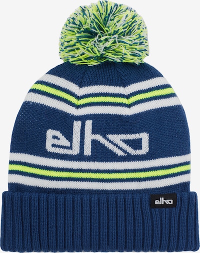 elho Bonnet 'La Grave 89' en bleu marine / vert fluo / blanc, Vue avec produit