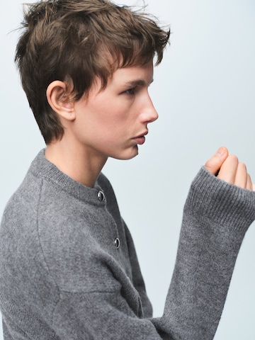 MANGO Knit cardigan 'FELIPE' in Grey