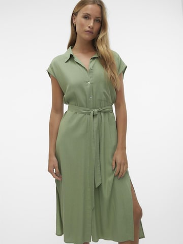 VERO MODA Shirt Dress 'MYMILO' in Green: front