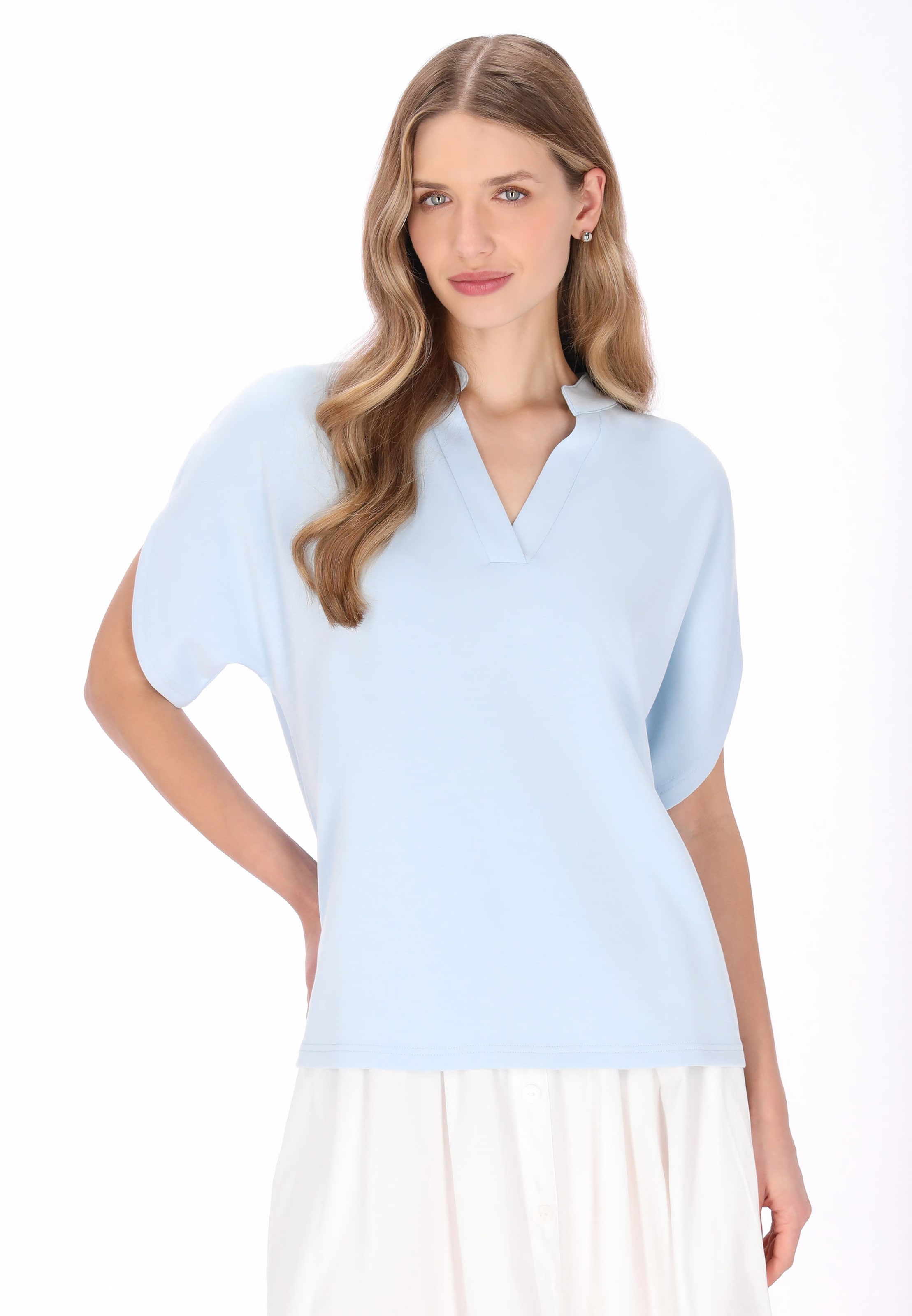 DreiMaster Klassik - Blusa 'Classic' en azul: frente