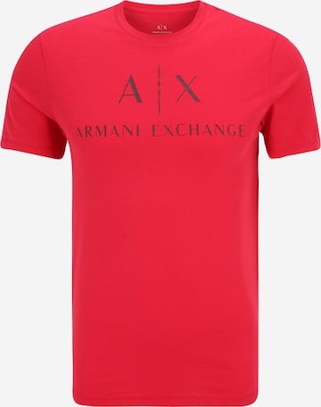 ARMANI EXCHANGE Paita '8NZTCJ' värissä punainen: edessä