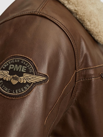 Giacca di mezza stagione 'Hudson leather jacket' di PME Legend in marrone