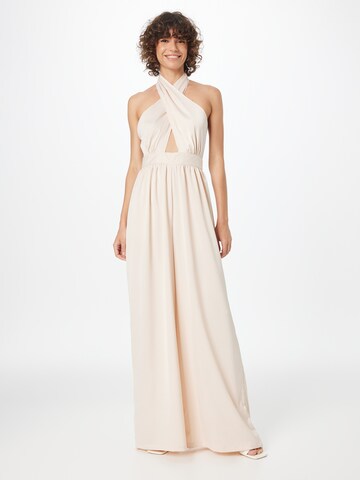 Nasty Gal Jumpsuit in Beige: voorkant