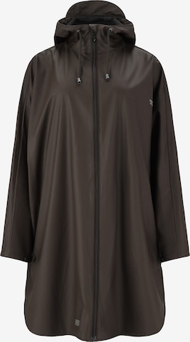 Weather Report Regenmantel 'FLAME' in Braun: Vorderseite