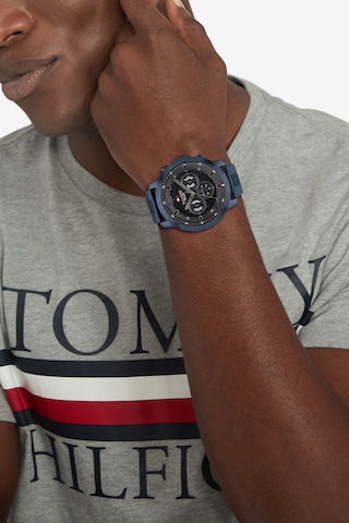 TOMMY HILFIGER Analoog horloge in Blauw: voorkant