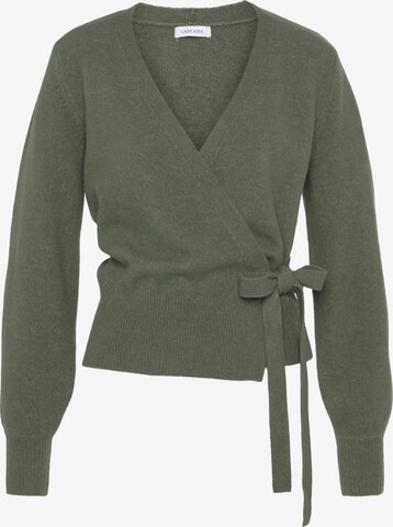 LASCANA Knit Cardigan in Green: front