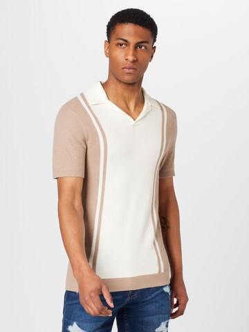 Pull-over 'JOHNNY' HOLLISTER en marron : devant