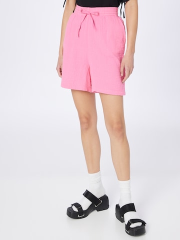 Gina Tricot Loosefit Bukse 'Disa' i rosa: forside