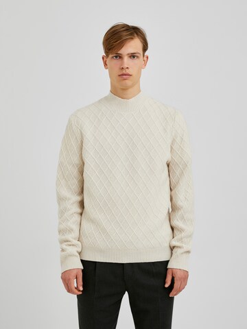 Bertoni Sweater 'Magne' in White: front