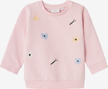 NAME IT Sweatshirt 'HILLIA' i rosa: framsida