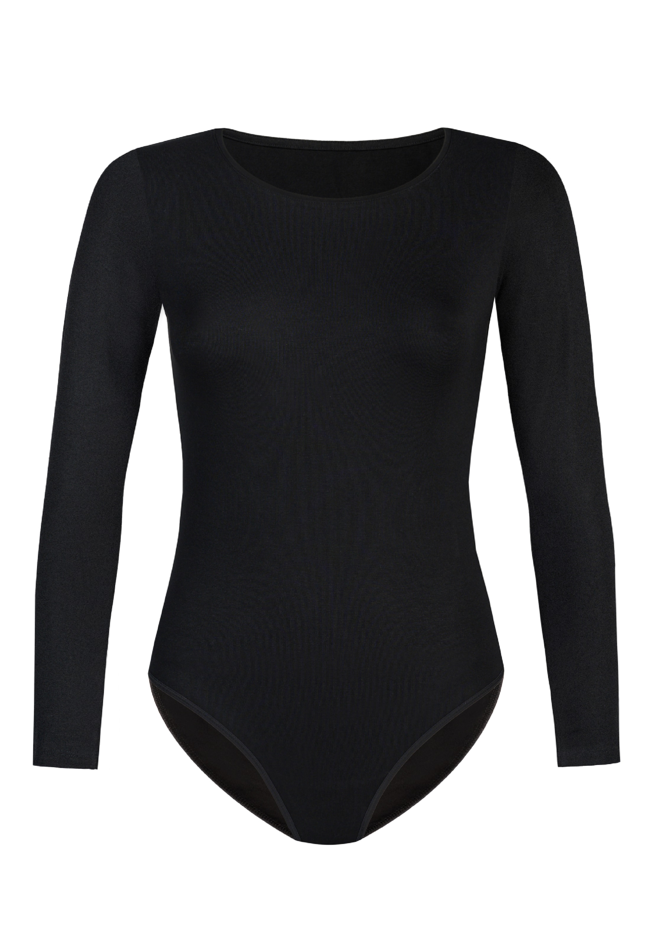 TEYLI T-shirtbody 'Longy' i svart: framsida