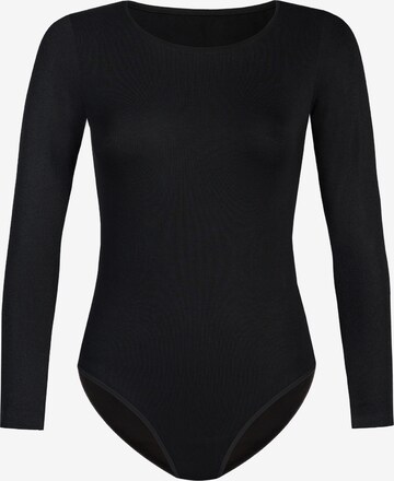 TEYLI Shirt bodysuit 'Longy' in Black: front