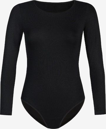 TEYLI - Body camiseta 'Longy' en negro: frente