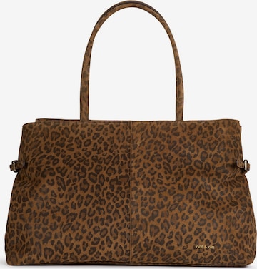 Nat&Nin Shopper 'Pablo' in Brown: front