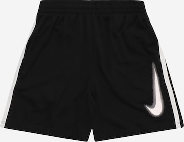 NIKEregular Sportske hlače - crna boja: prednji dio
