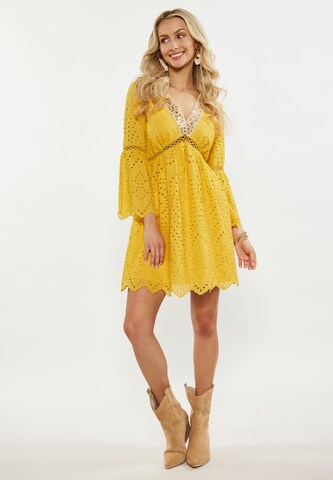 IZIA Summer Dress in Yellow