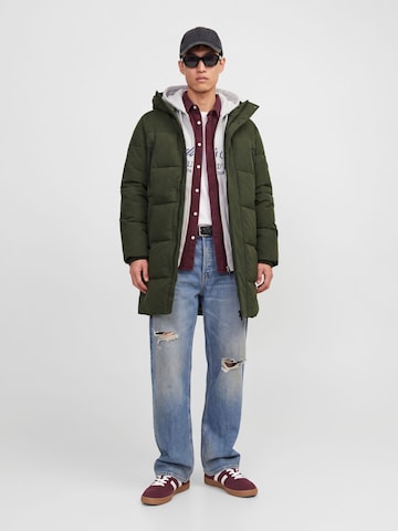 JACK & JONES Зимнее пальто 'JJEBecks' в Зеленый