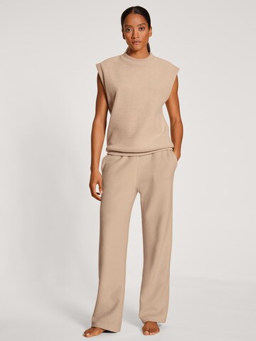 CALIDA Sweatshirt 'Loungewear Xtra' in Beige